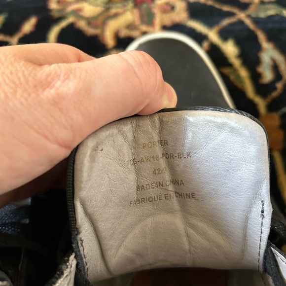 Leather Porter Men Sneakers size 9 - Picture 4 of 5